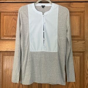 🎉J. Crew Factory Mixed Media Long Sleeve Top!🎉